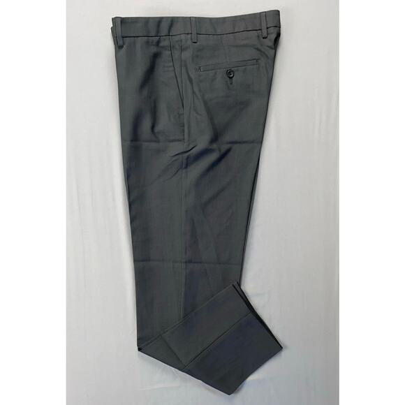 Kennith Cole Reaction Techni-Cole Slim Fit Performance Dress Pants. Gray, 34X30. - Picture 2 of 7